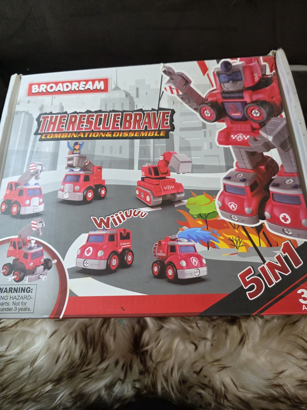 The Rescue Brave 5-in-1 Red Transforming Rescue Toy